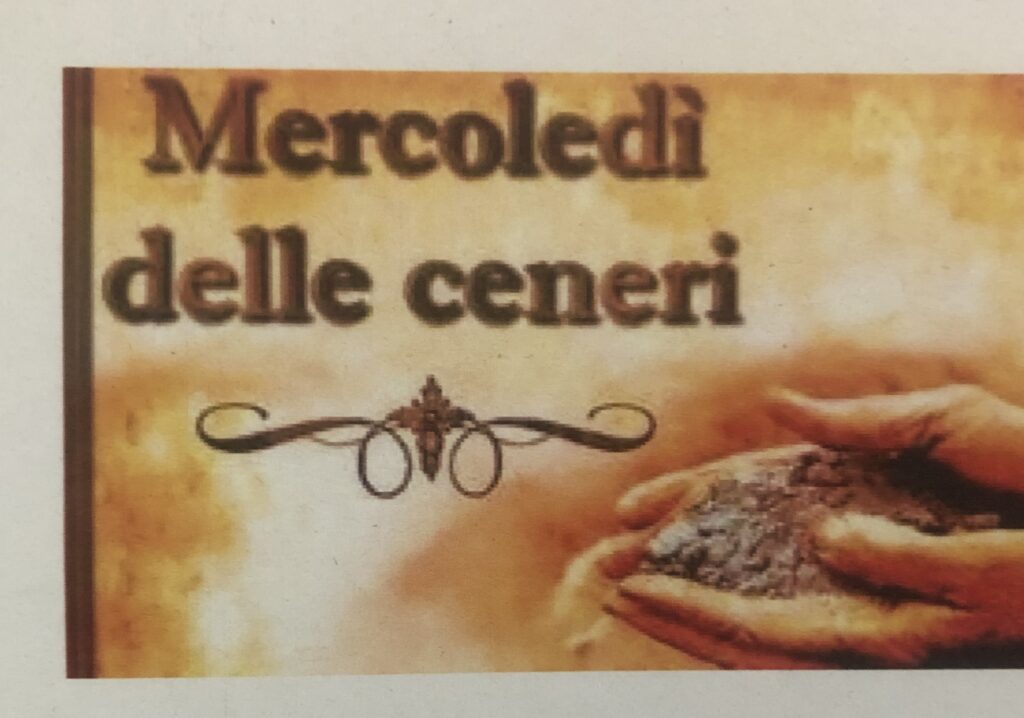 Attività – Rito delle Ceneri